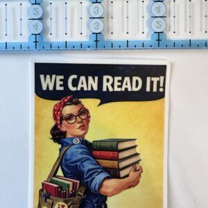 Rosie the Reader Sticker